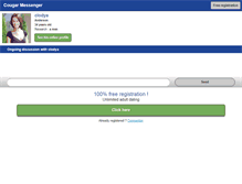 Tablet Screenshot of cougarmessenger.com